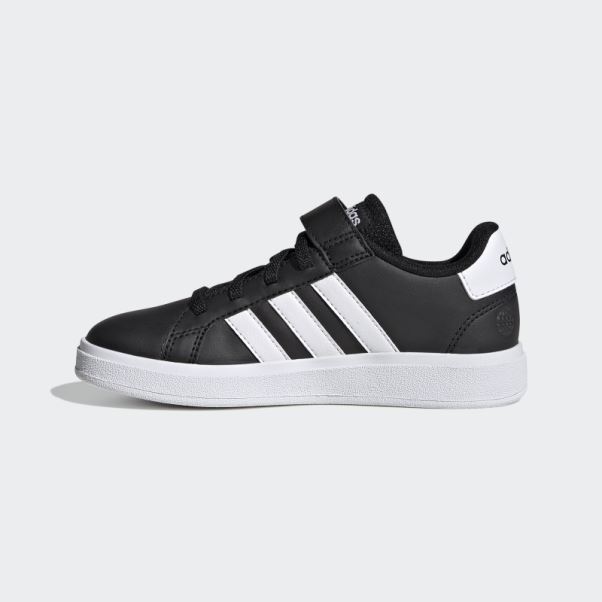 Adidas Grand Court Elastic Lace And Top Strap Chaussures Blanc