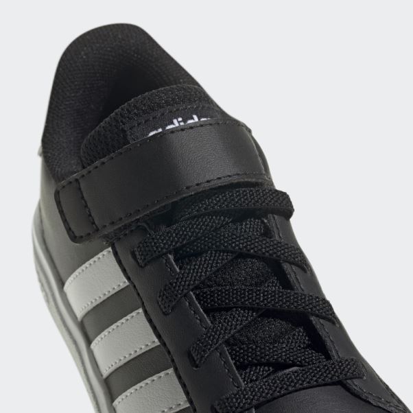 Adidas Grand Court Elastic Lace And Top Strap Chaussures Blanc