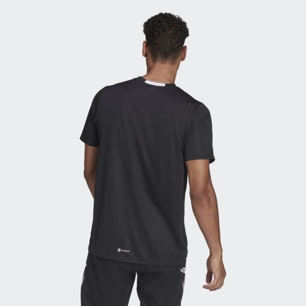 T-shirt Adidas Aeroready Conçu Pour Le Mouvement Noir
