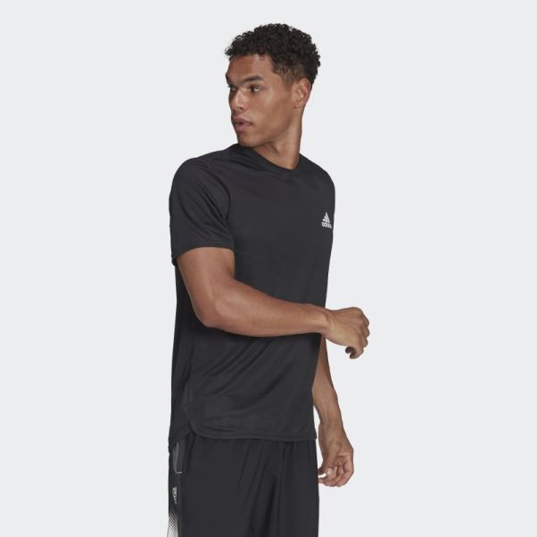 T-shirt Adidas Aeroready Conçu Pour Le Mouvement Noir