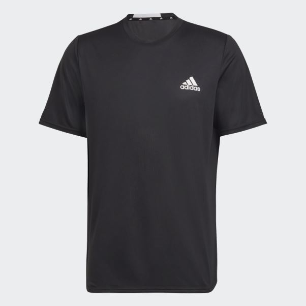 T-shirt Adidas Aeroready Conçu Pour Le Mouvement Noir