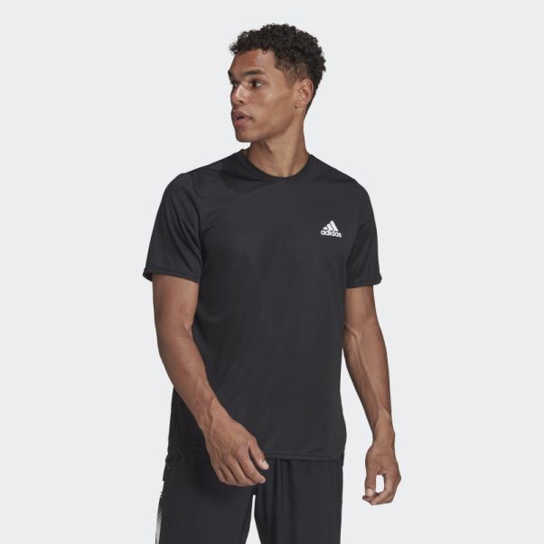 Tee Shirt Aeroready Conçu Pour Le Mouvement Adidas Noir