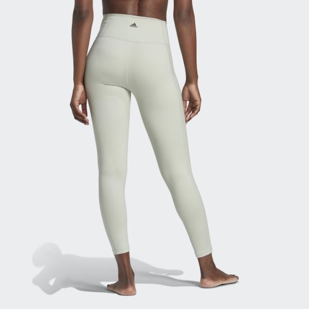 Legging Adidas Yoga Studio 7/8 Vert Chaud