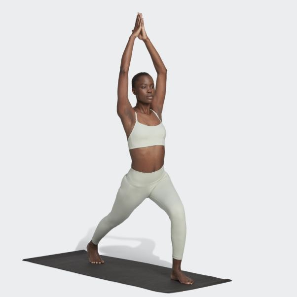 Legging Adidas Yoga Studio 7/8 Vert Chaud