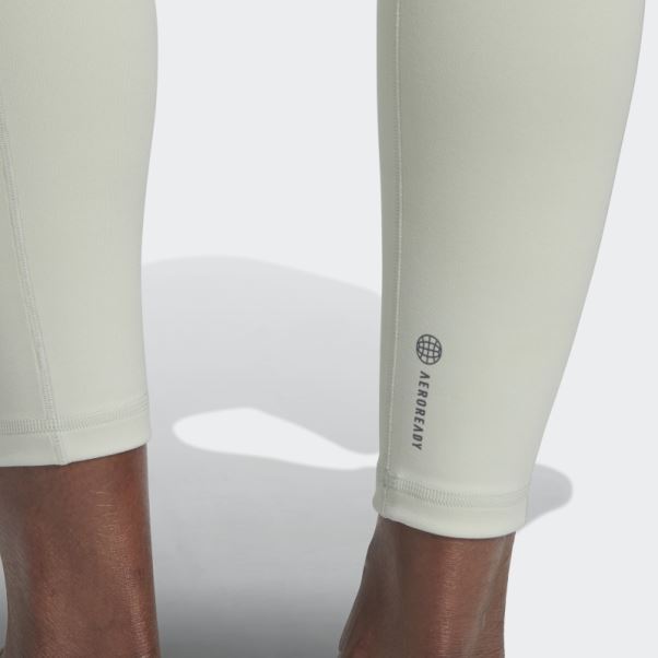 Legging Adidas Yoga Studio 7/8 Vert Chaud