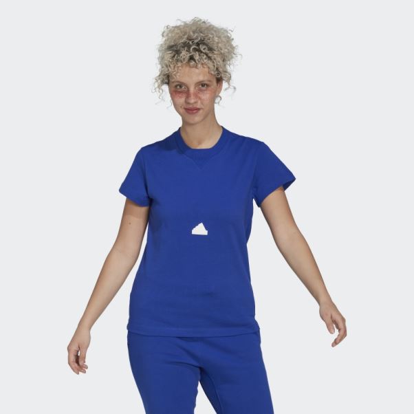 Tee Shirt Adidas Bleu