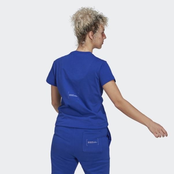 Tee Shirt Adidas Bleu