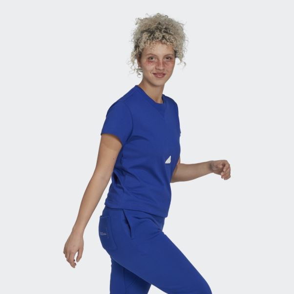 Tee Shirt Adidas Bleu
