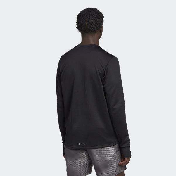 Adidas Possède Le Sweat Colorblock Run Gris