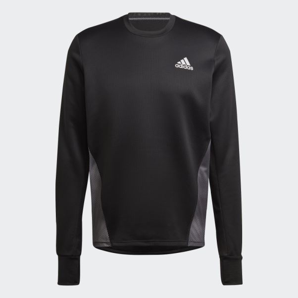 Adidas Possède Le Sweat Colorblock Run Gris