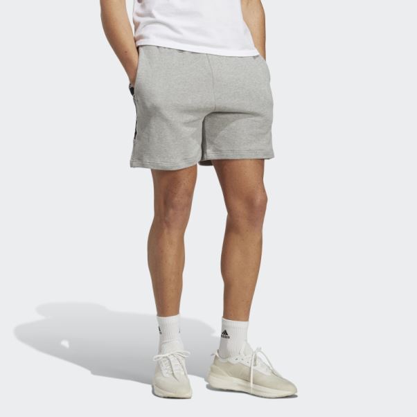 Short Adidas Brandlove Gris Moyen