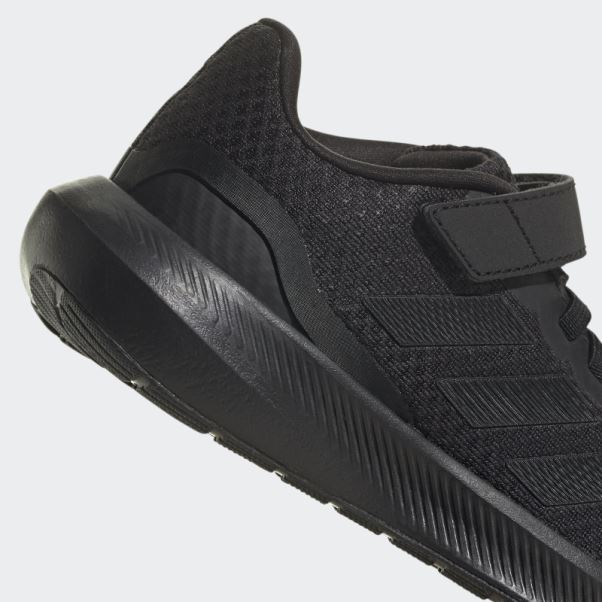Adidas Runfalcon 3.0 Chaussures élastiques à Lacets Noires
