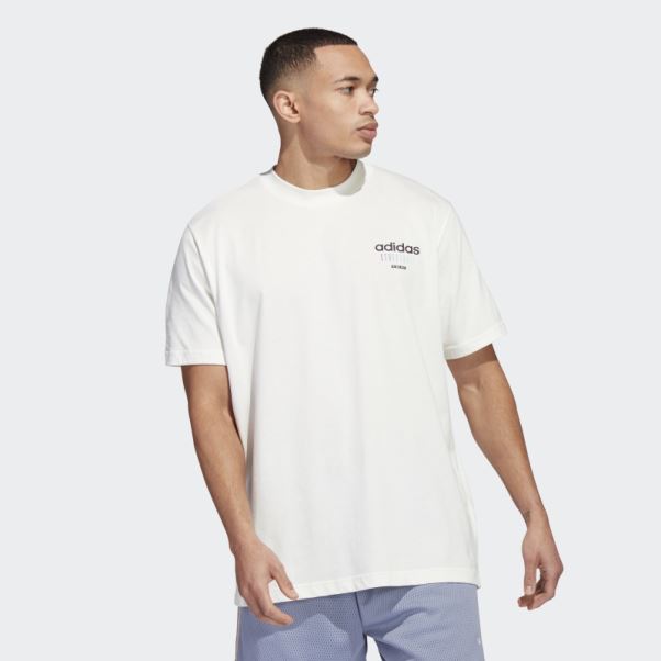 T-shirt Graphique Adidas Basketball Streetball Blanc