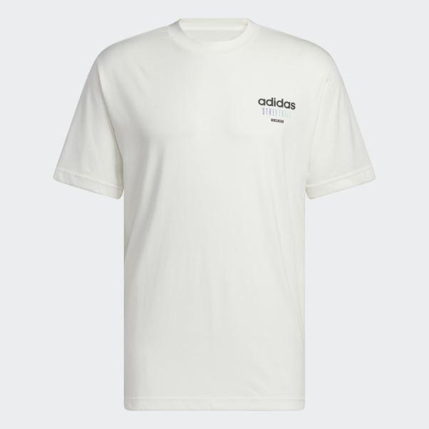 T-shirt Graphique Adidas Basketball Streetball Blanc