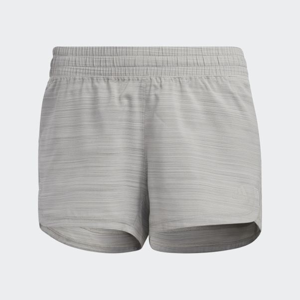 Short Chiné Tissé à 3 Bandes Pacer Gris Uni élégant Mgh Adidas