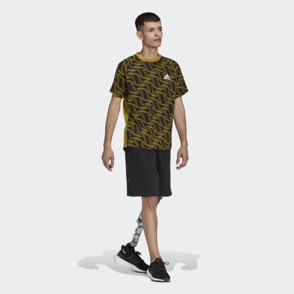 Adidas Olive Conçu Pour Le T-shirt De Voyage Gameday