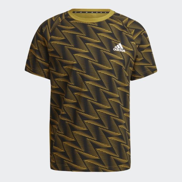 Adidas Olive Conçu Pour Le T-shirt De Voyage Gameday