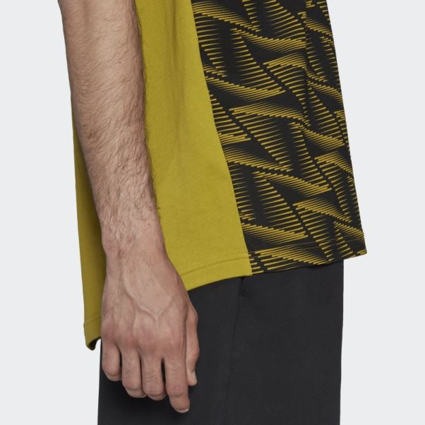 Adidas Olive Conçu Pour Le T-shirt De Voyage Gameday