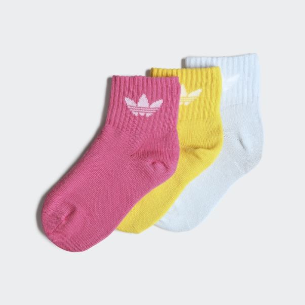 Chaussettes Mi-cheville 3 Paires Bleu Adidas