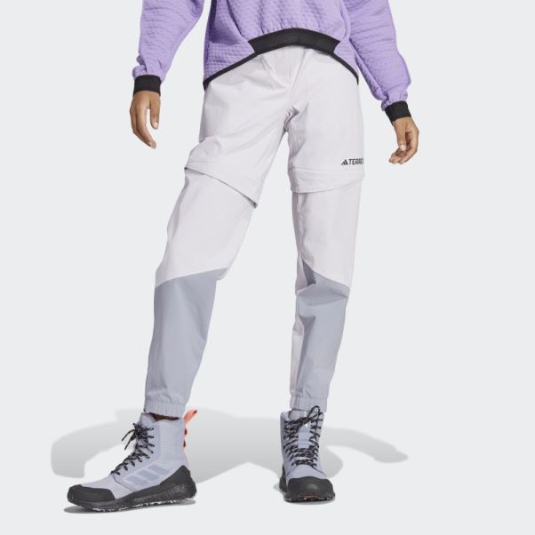 Silver Dawn - Pantalon De Survêtement De Randonnée Zippé Adidas Terrex Utilitas