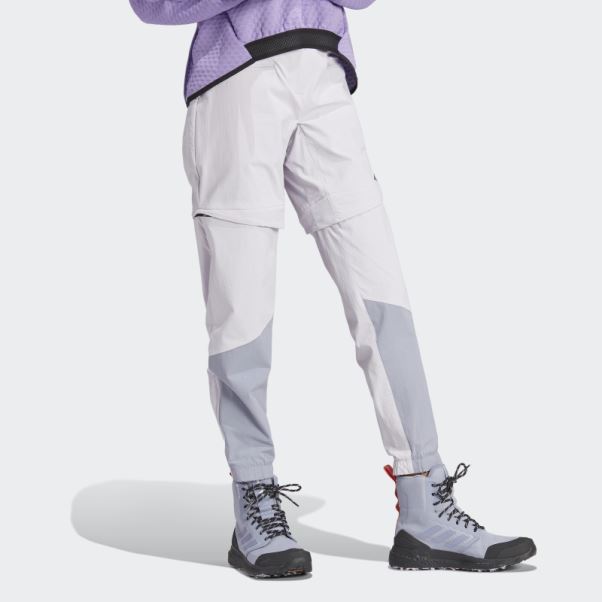 Silver Dawn - Pantalon De Survêtement De Randonnée Zippé Adidas Terrex Utilitas
