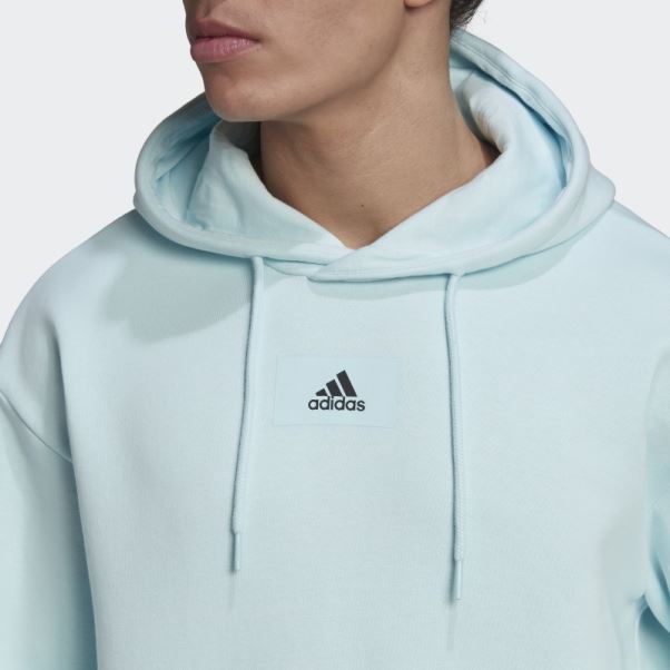 Sweat à Capuche Essentials Feelvivid En Molleton De Coton Bleu Adidas