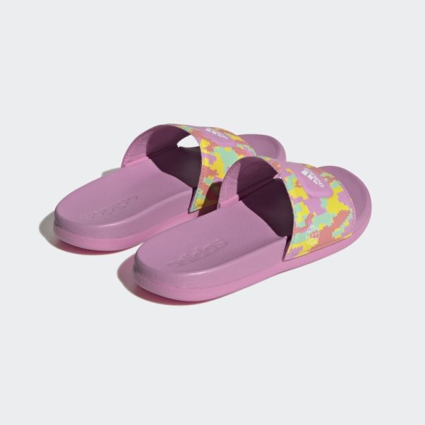 Adidas Adilette X Lego Slides Orchidée Mode