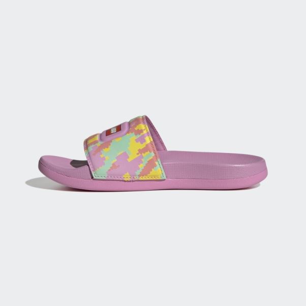 Adidas Adilette X Lego Slides Orchidée Mode