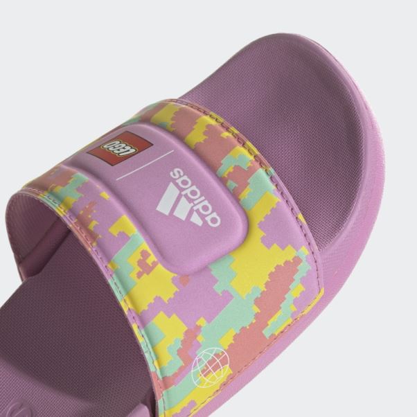 Adidas Adilette X Lego Slides Orchidée Mode