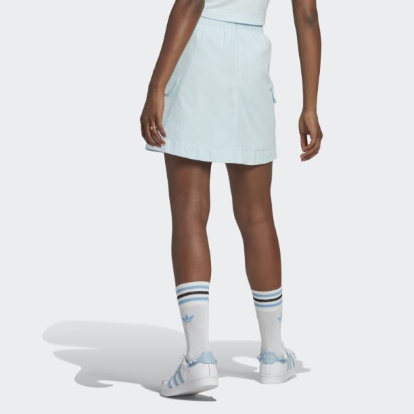 Jupe Popeline Adicolor Classics Bleu Adidas