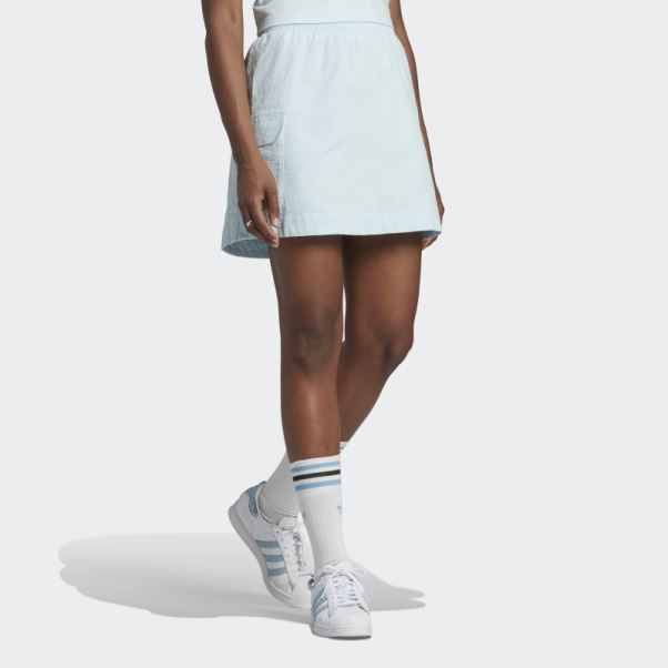 Jupe Popeline Adicolor Classics Bleu Adidas