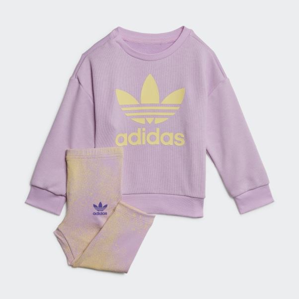 Ensemble Ras Du Cou à Logo Graphique Adidas Lilas