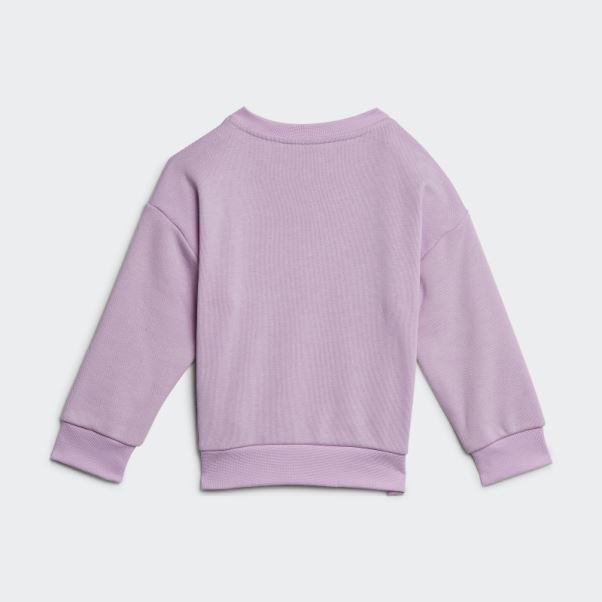 Ensemble Ras Du Cou Lilas à Logo Graphique Adidas