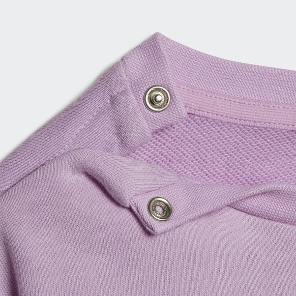 Ensemble Ras Du Cou Lilas à Logo Graphique Adidas