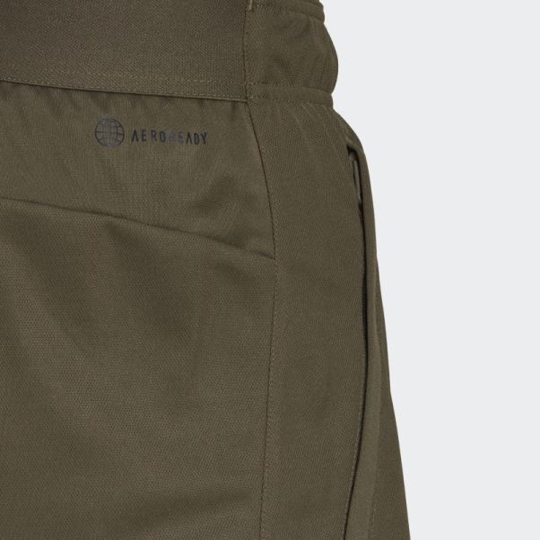 Short D'entraînement Adidas Train Essentials Olive Olive