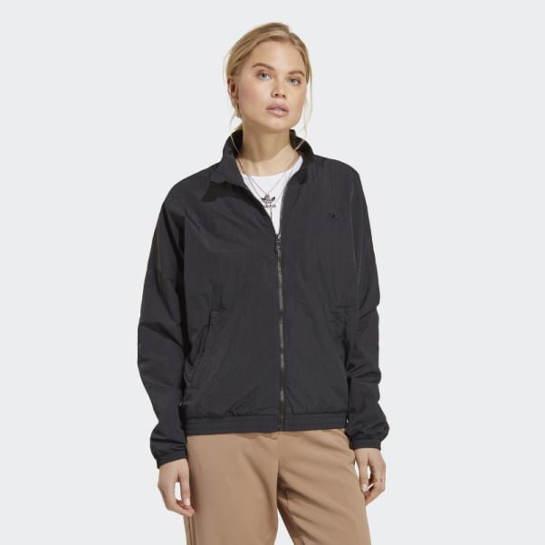 Veste De Survêtement En Nylon Premium Essentials Noir Adidas