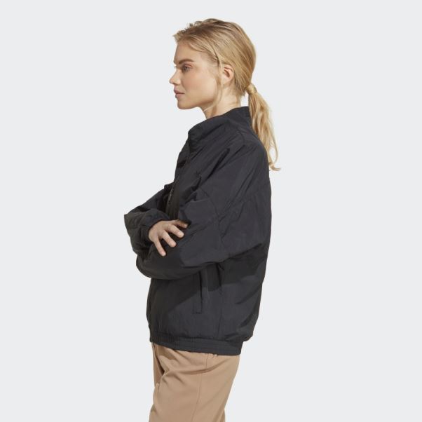 Haut De Survêtement En Nylon Premium Essentials Adidas Noir
