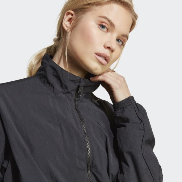 Haut De Survêtement En Nylon Premium Essentials Adidas Noir