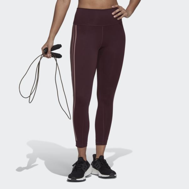 Optime Trainicons 7/8 Legging Adidas Bordeaux
