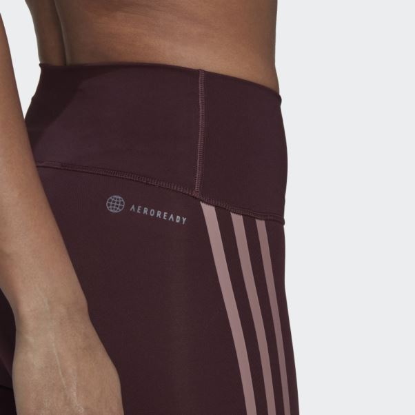 Optime Trainicons 7/8 Legging Adidas Bordeaux