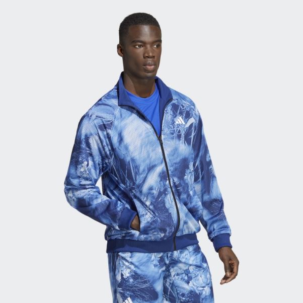 Veste Réversible Tissée Stretch Melbourne Tennis Adidas Winner Bleu