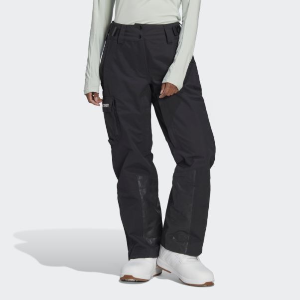 Pantalon De Snow En Nylon Post-consommation Terrex 3 Couches Noir Adidas