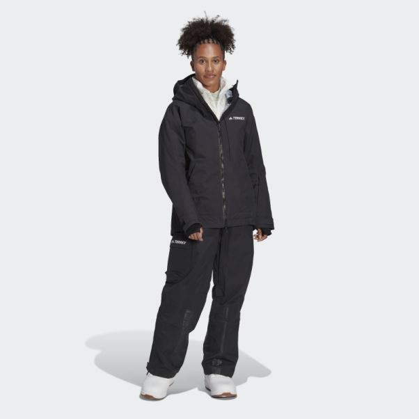 Pantalon De Snow En Nylon Post-consommation Terrex 3 Couches Noir Adidas