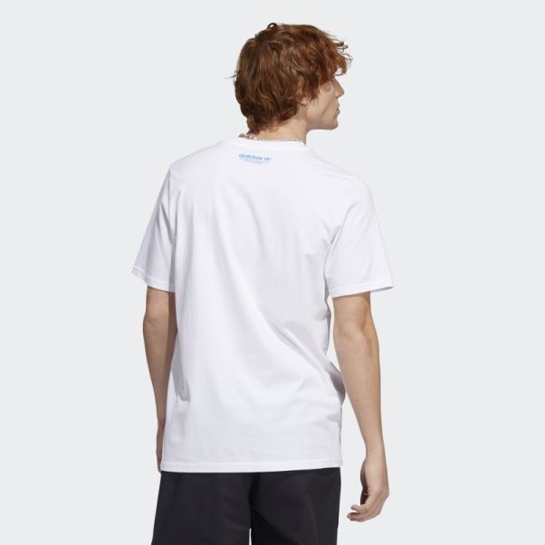 Mettz World Peeps T-shirt Manches Courtes Blanc Adidas