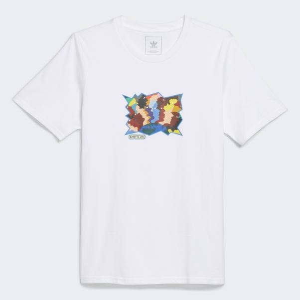 Mettz World Peeps T-shirt Manches Courtes Blanc Adidas