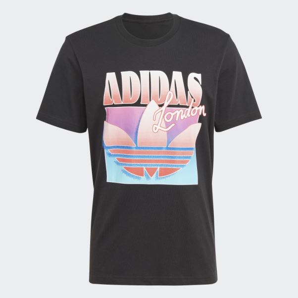 T-shirt Key City London Marque Adidas Noir