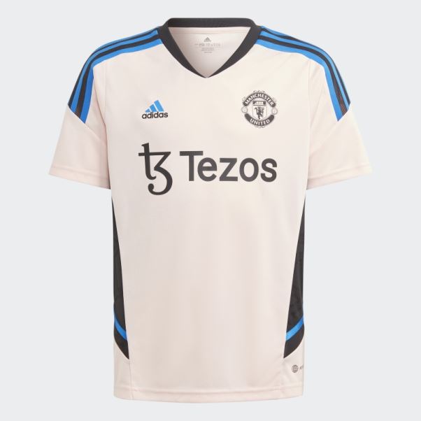 Maillot D'entraînement Adidas Manchester United Condivo 22 Rose Glacé