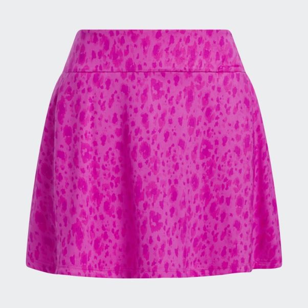 Jupe-short De Golf 16 Pouces Imprimé Adidas Fuchsia