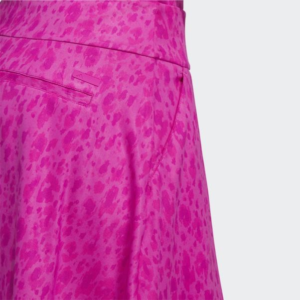 Jupe-short De Golf 16 Pouces Imprimé Adidas Fuchsia