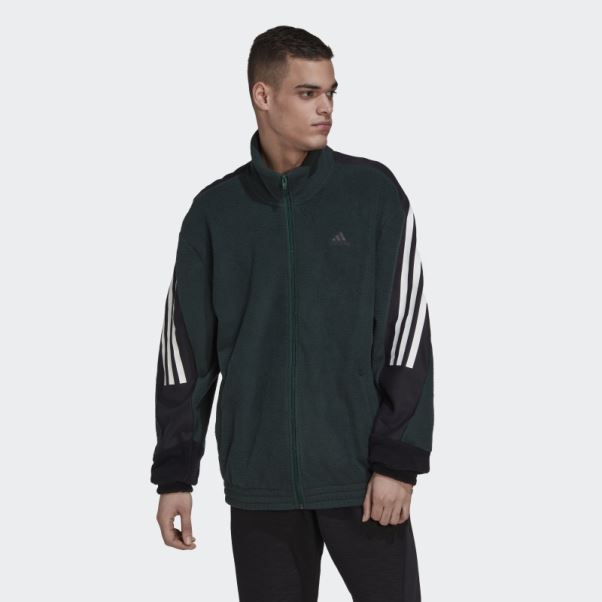 Adidas Future Icon 3-stripes Sweat Polaire Vert